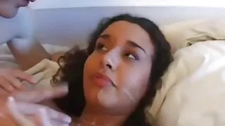 Cum yük onun cute üz
